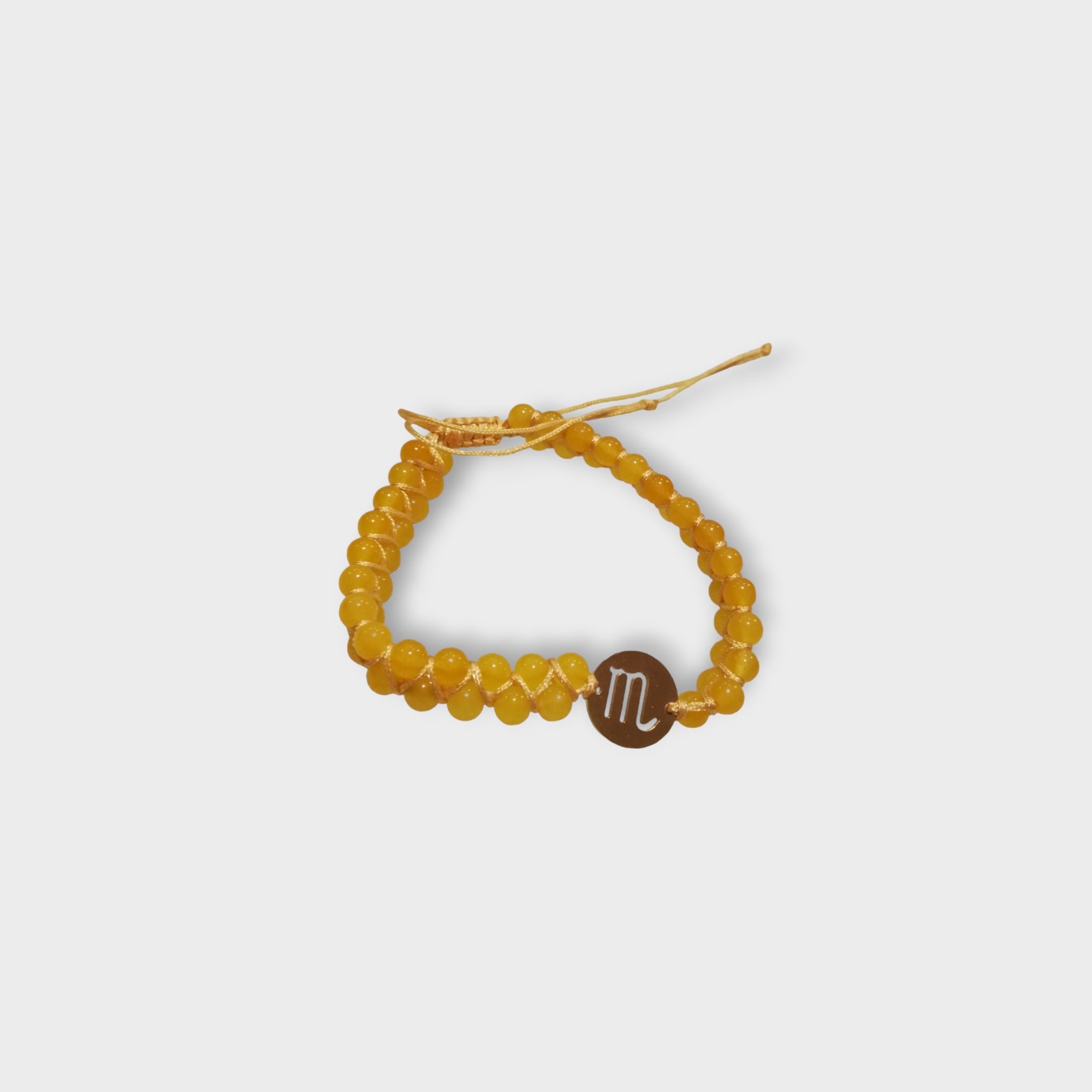 Zodiac sign rope charm bracelet in various shades Zodiac sign rope charm bracelet in various shades